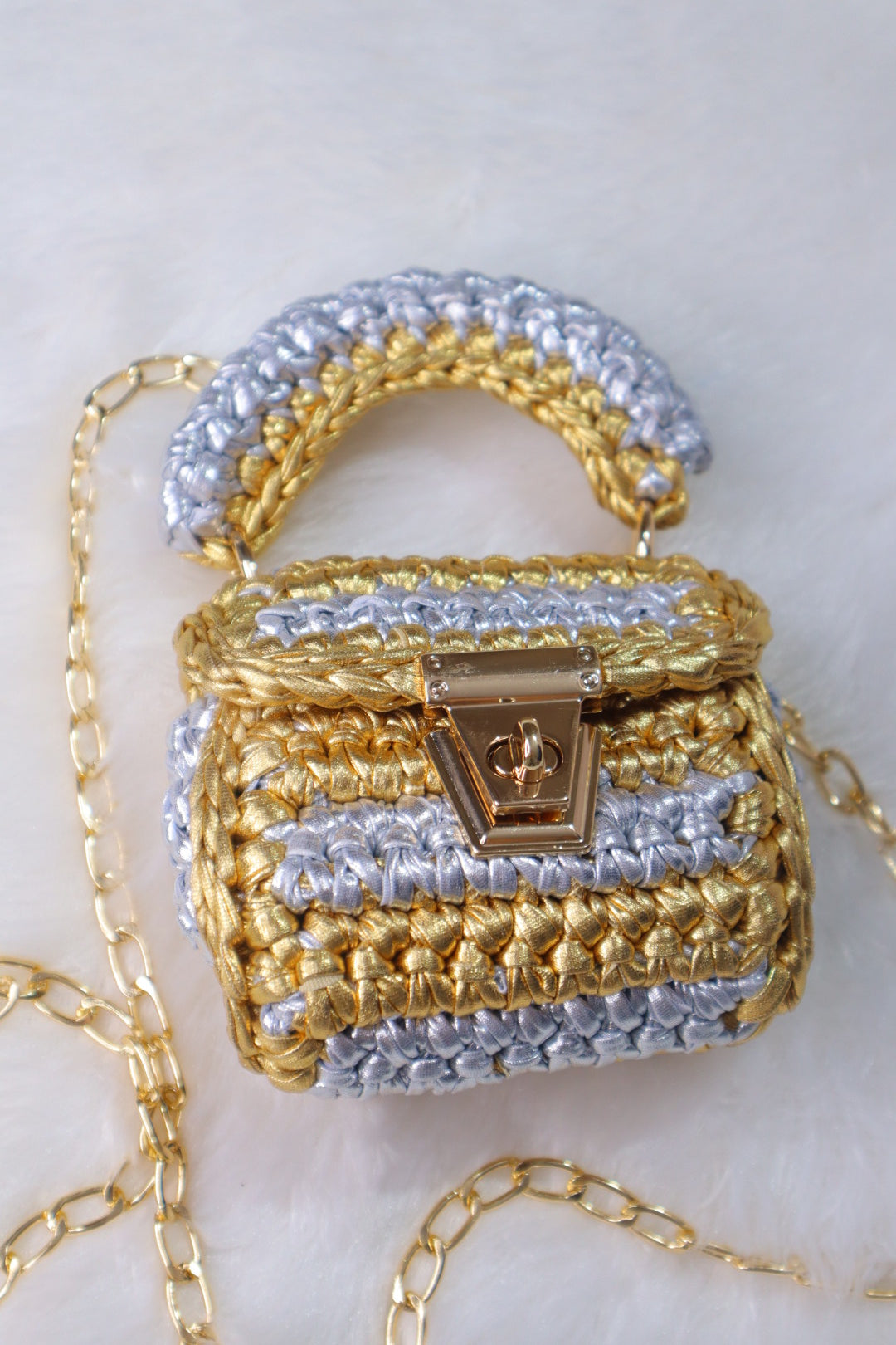 Silver and Gold Mini Bag
