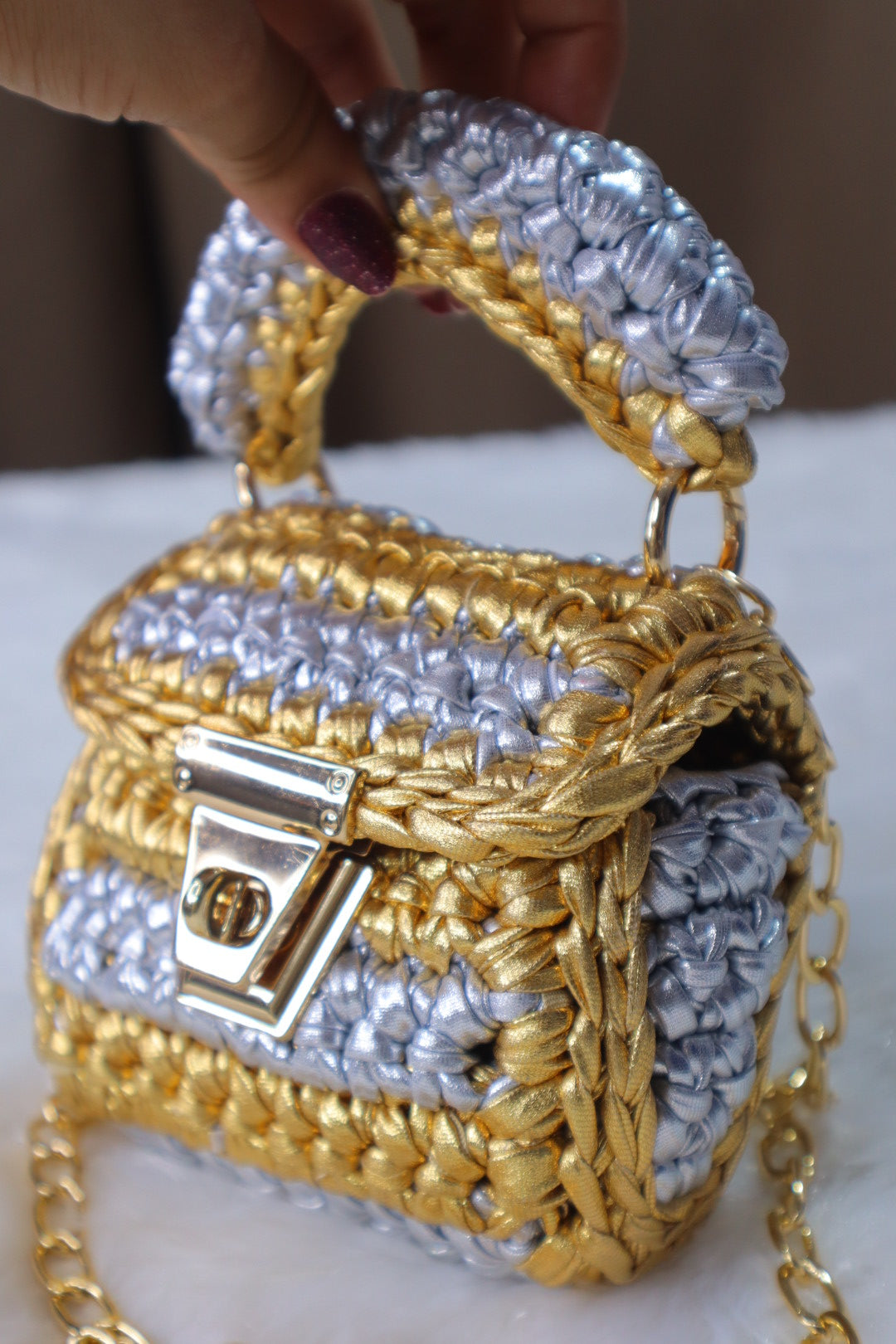Silver and Gold Mini Bag