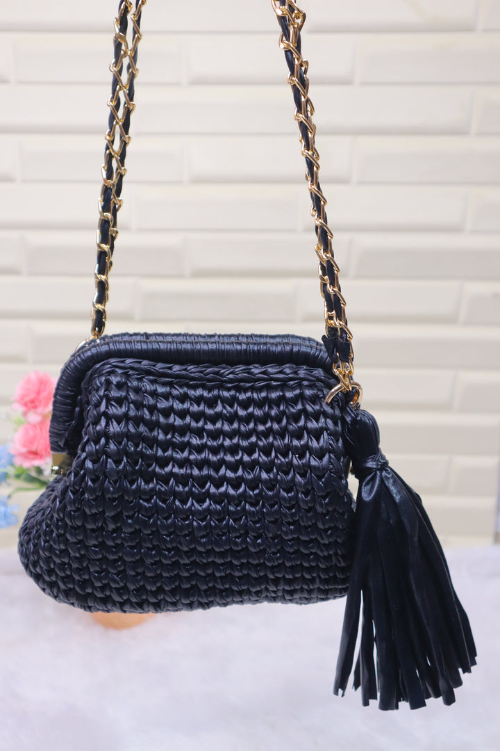 Black Metallic Clutch