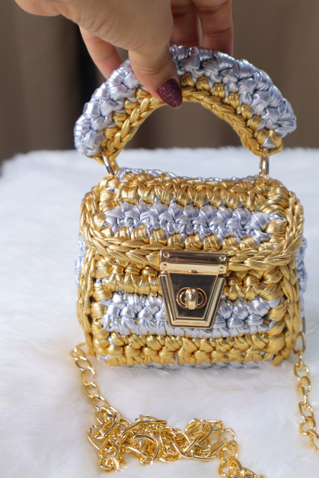 Silver and Gold Mini Bag