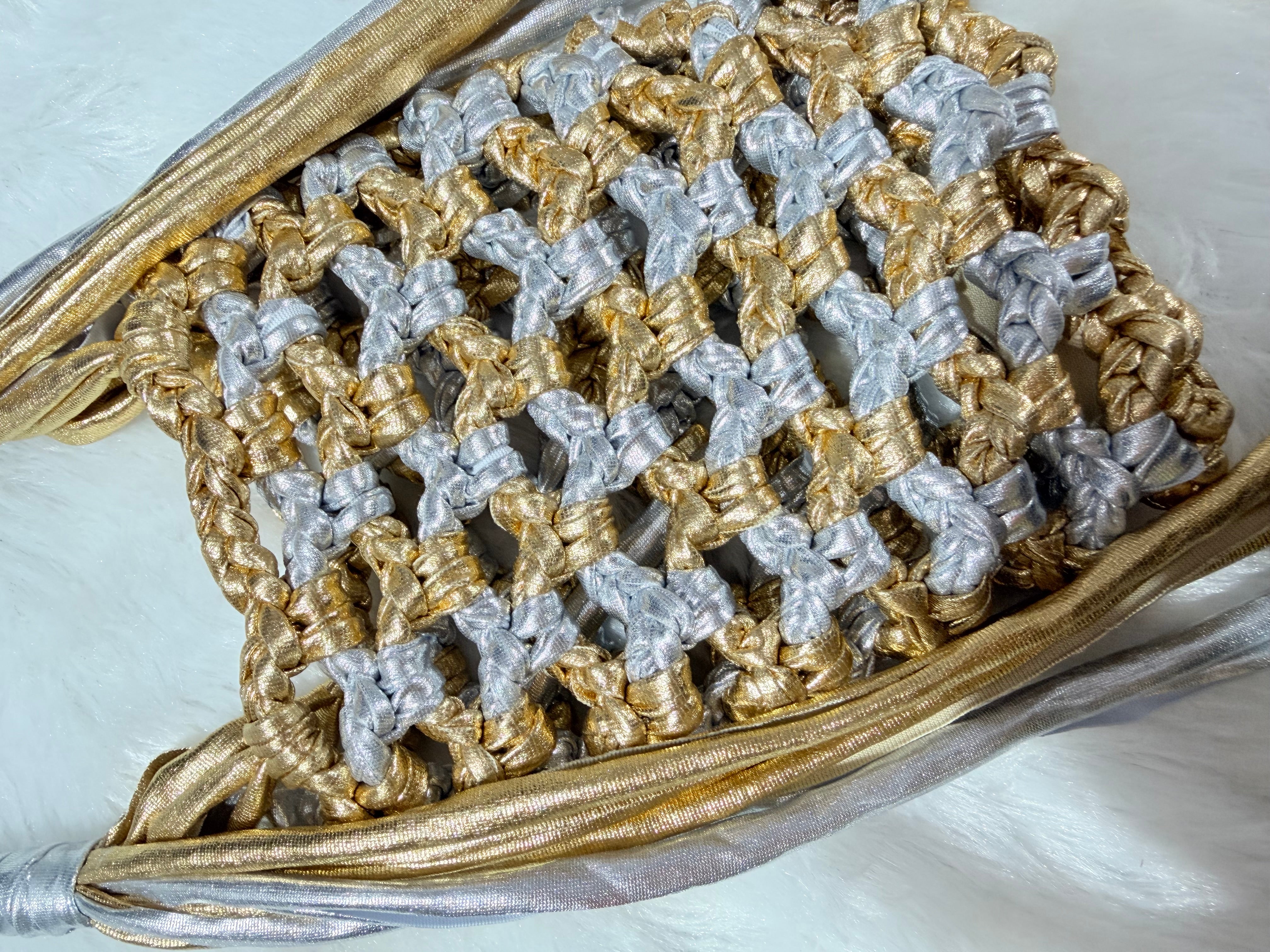 Silver & Golden Phone Sling