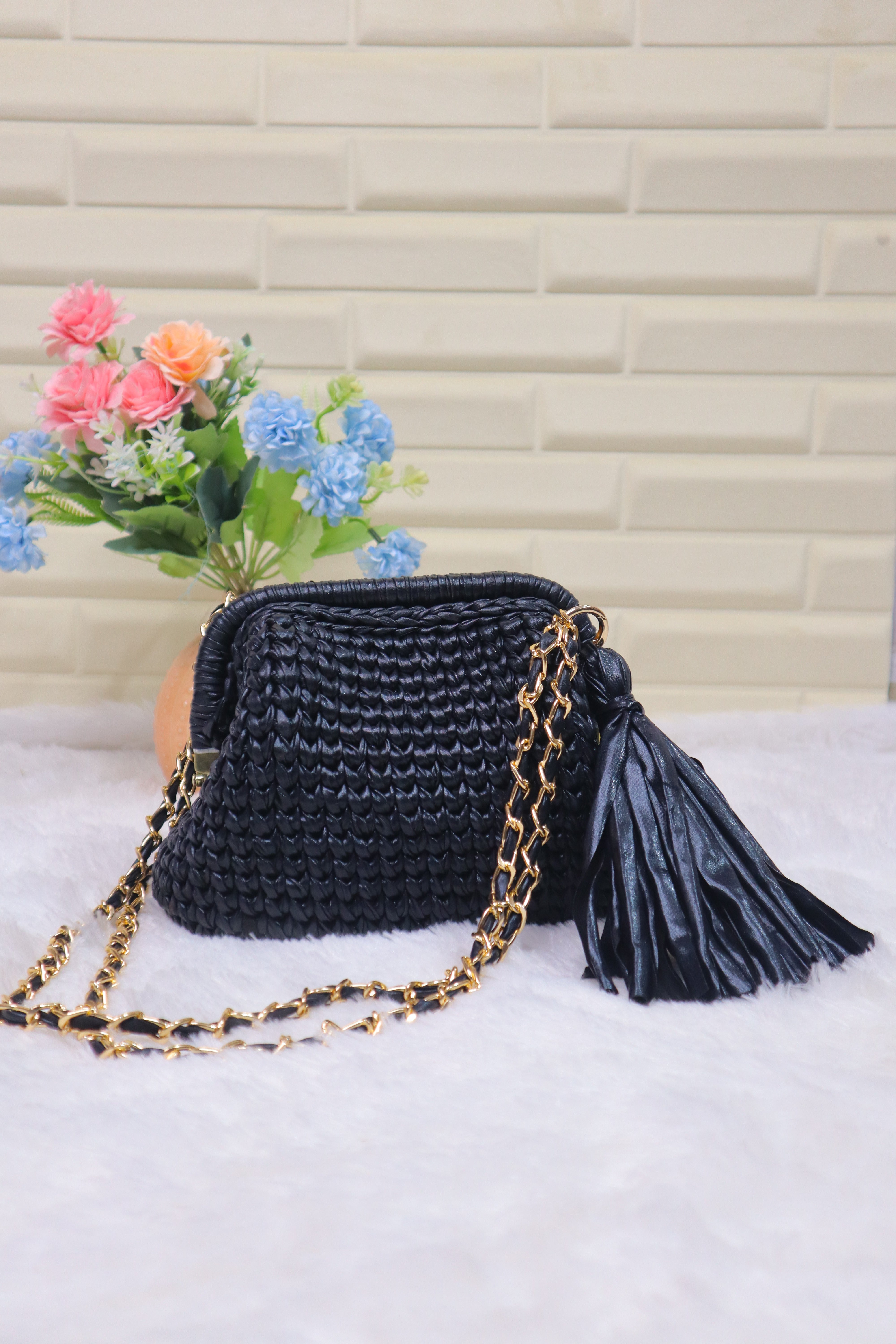 Black Metallic Clutch