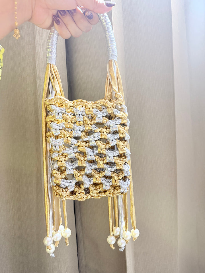 Silver & Golden Phone Sling