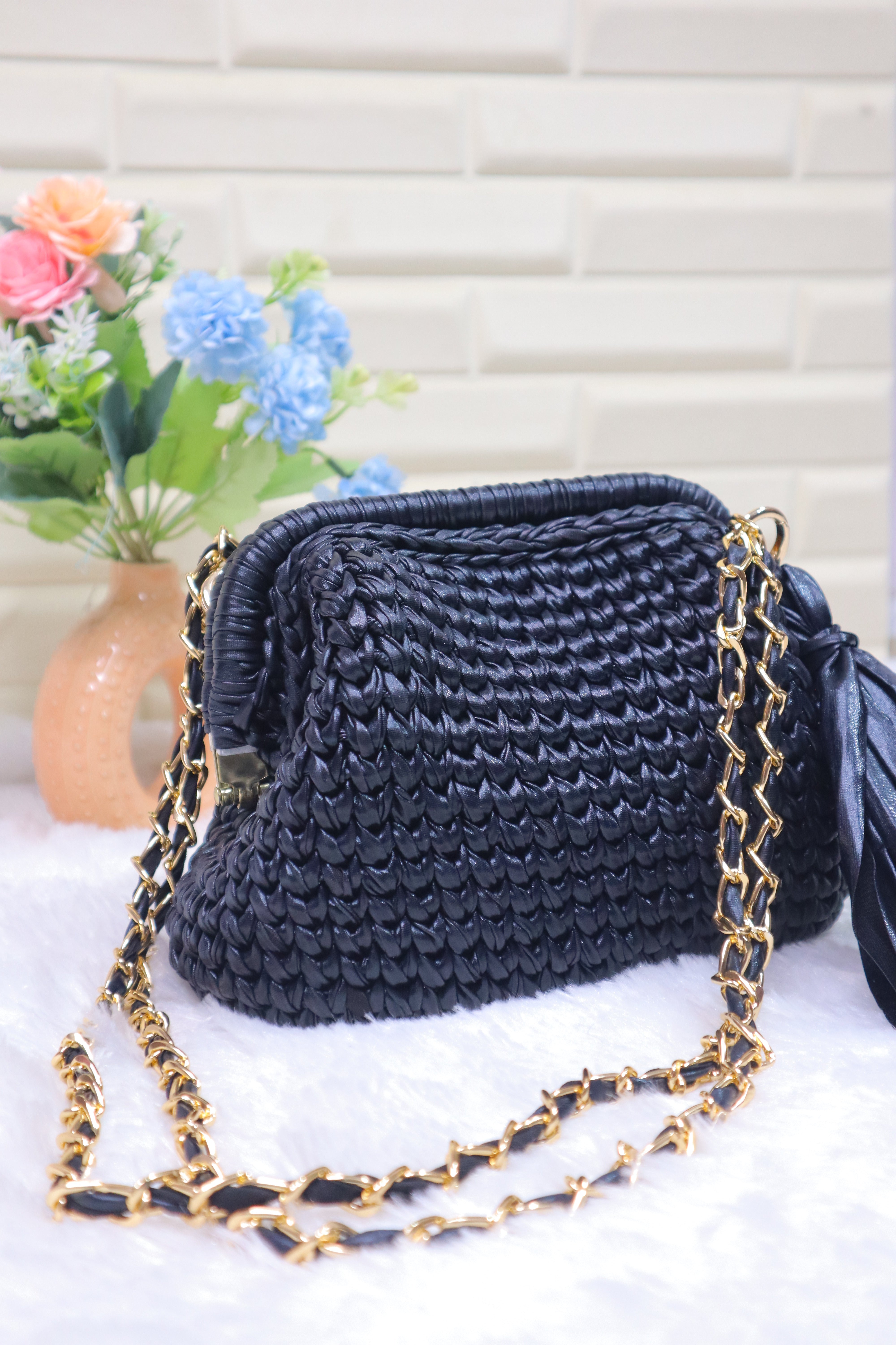 Black Metallic Clutch
