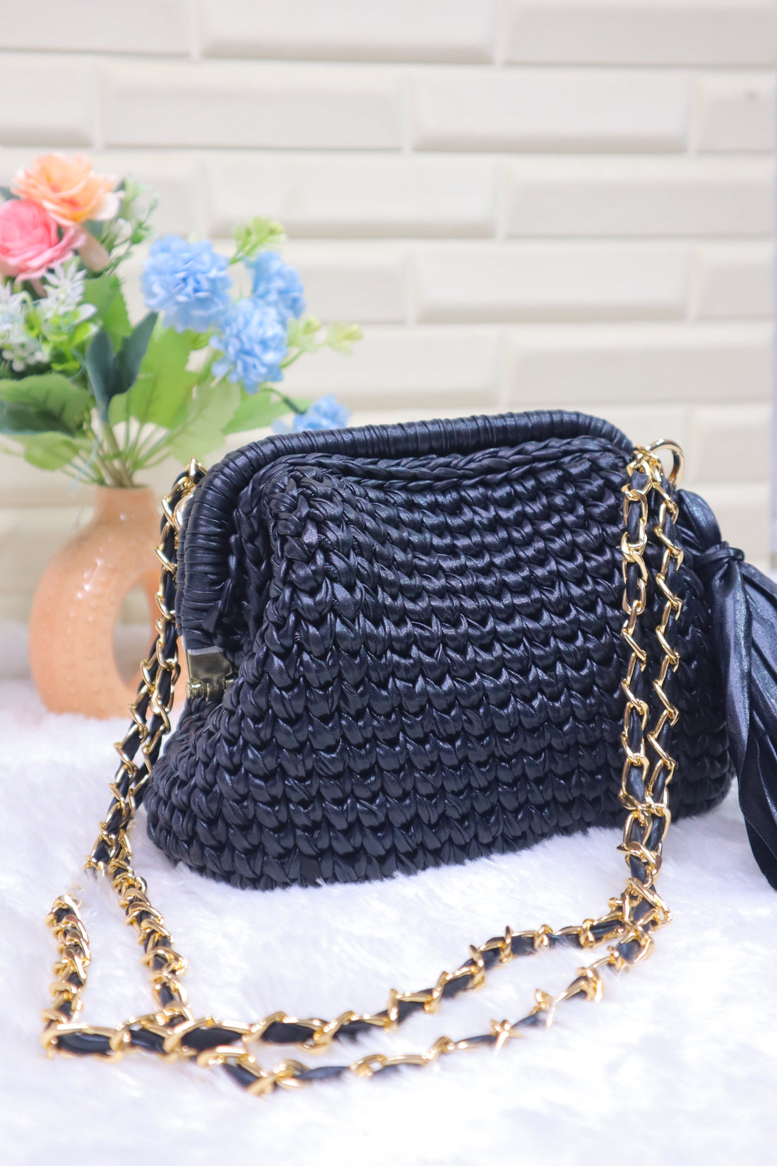 Black Metallic Clutch