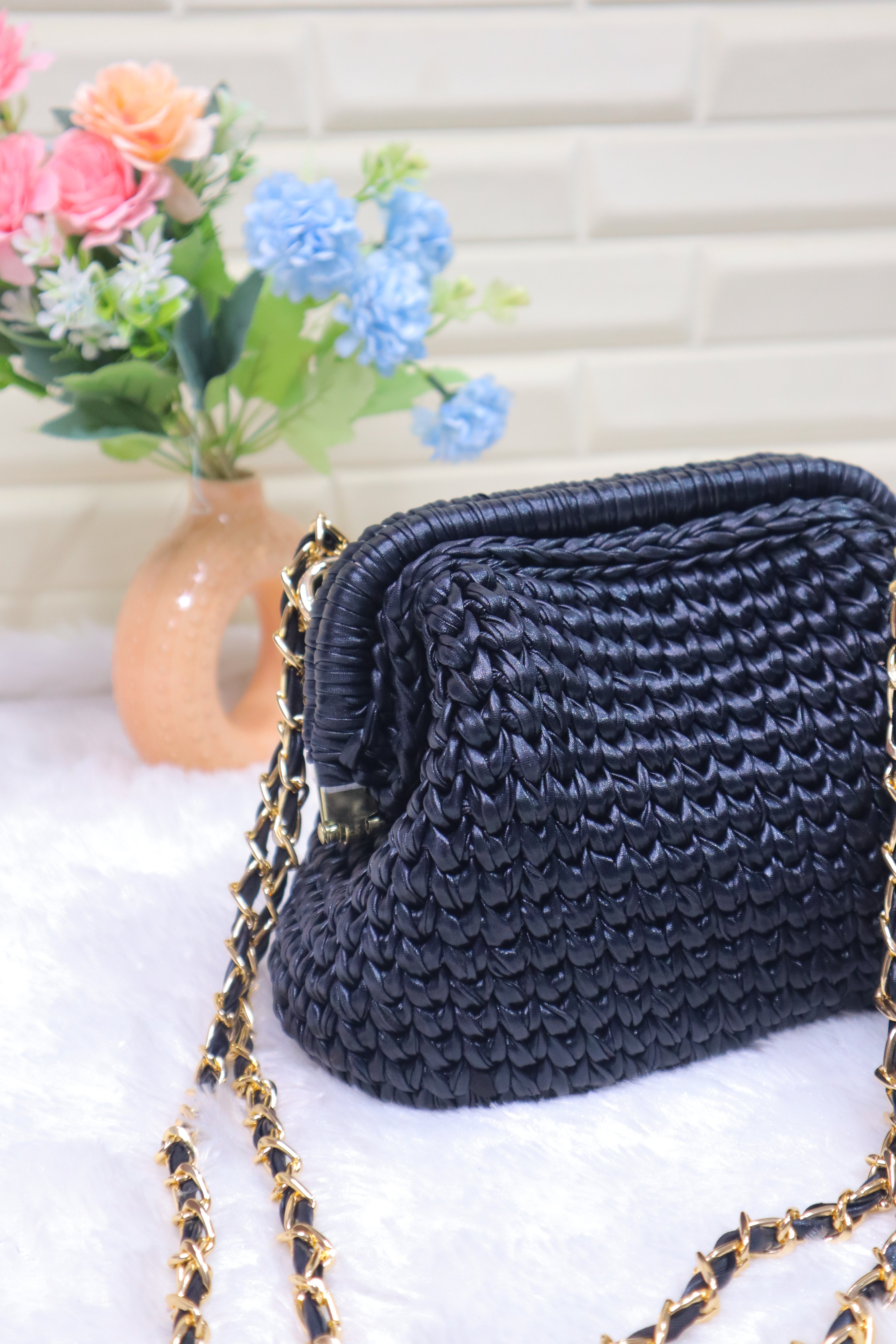 Black Metallic Clutch