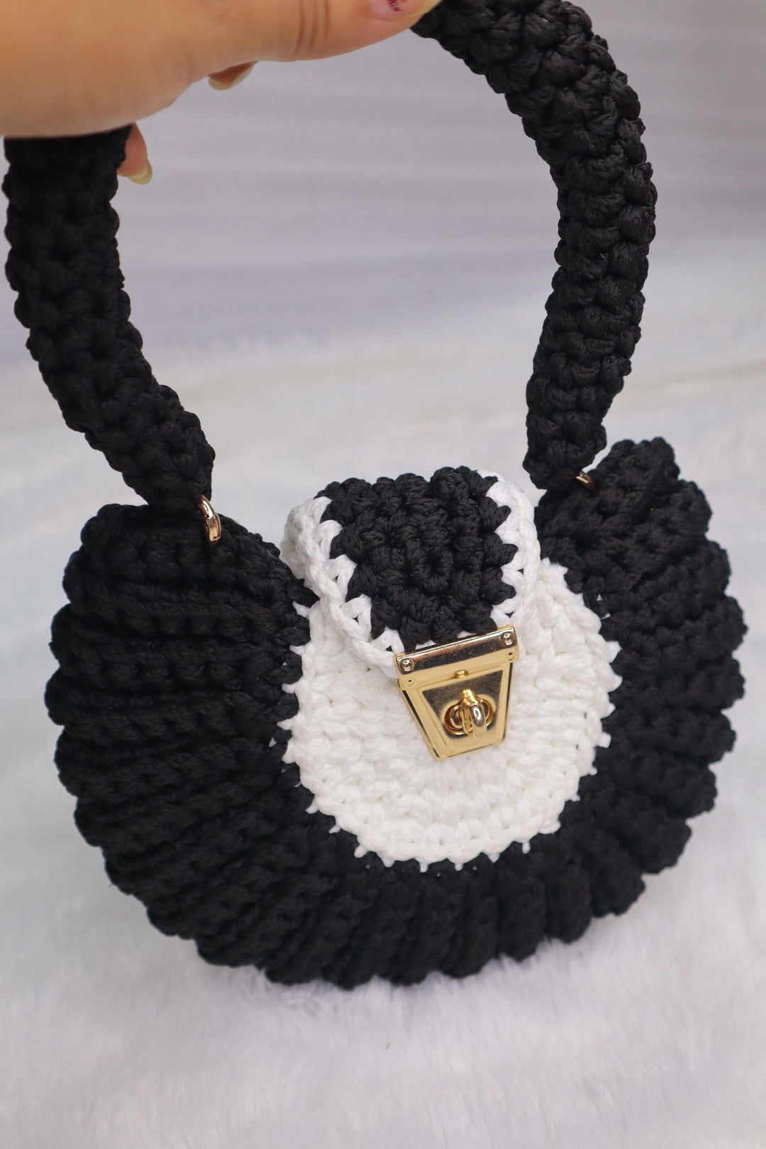 Midnight Pearl Mini Shell Bag