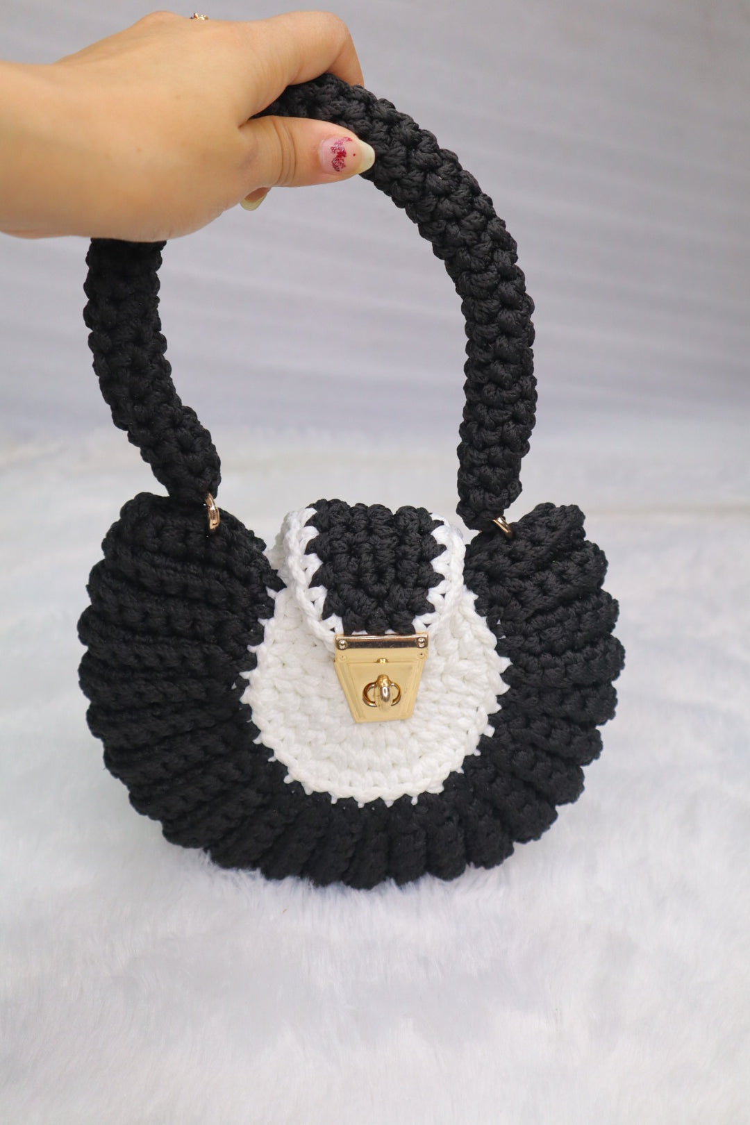 Midnight Pearl Mini Shell Bag