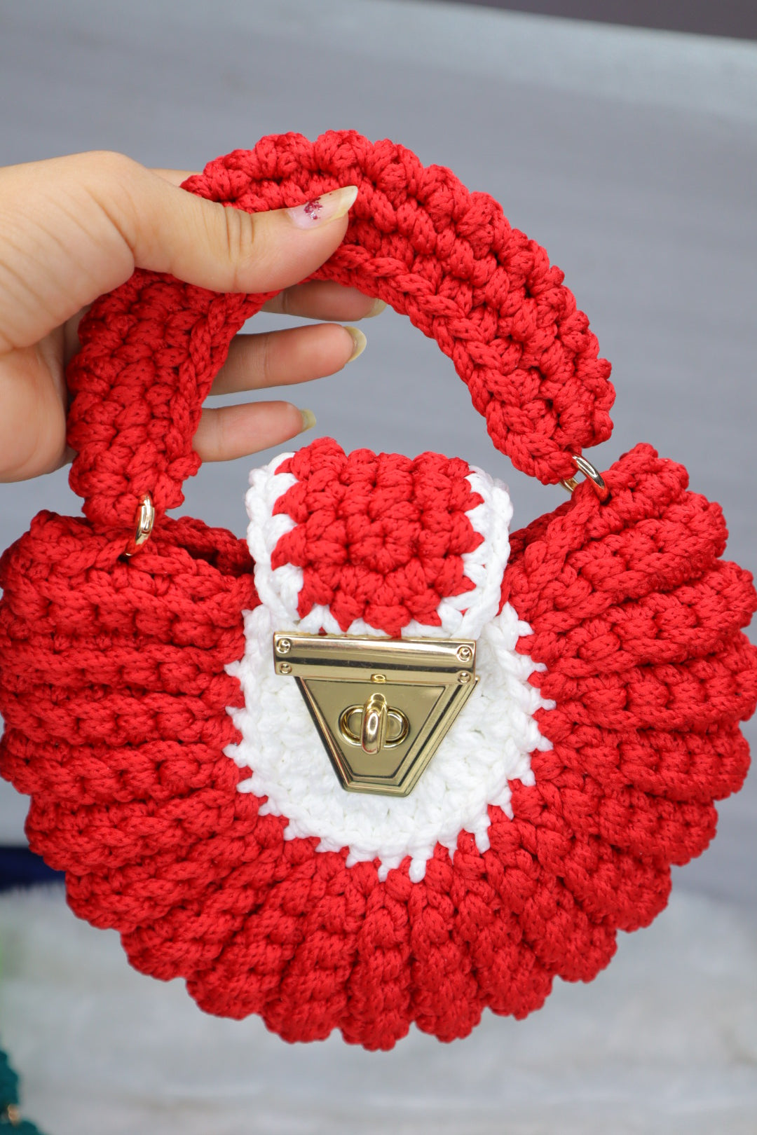 Ruby Bloom Mini Shell Bag