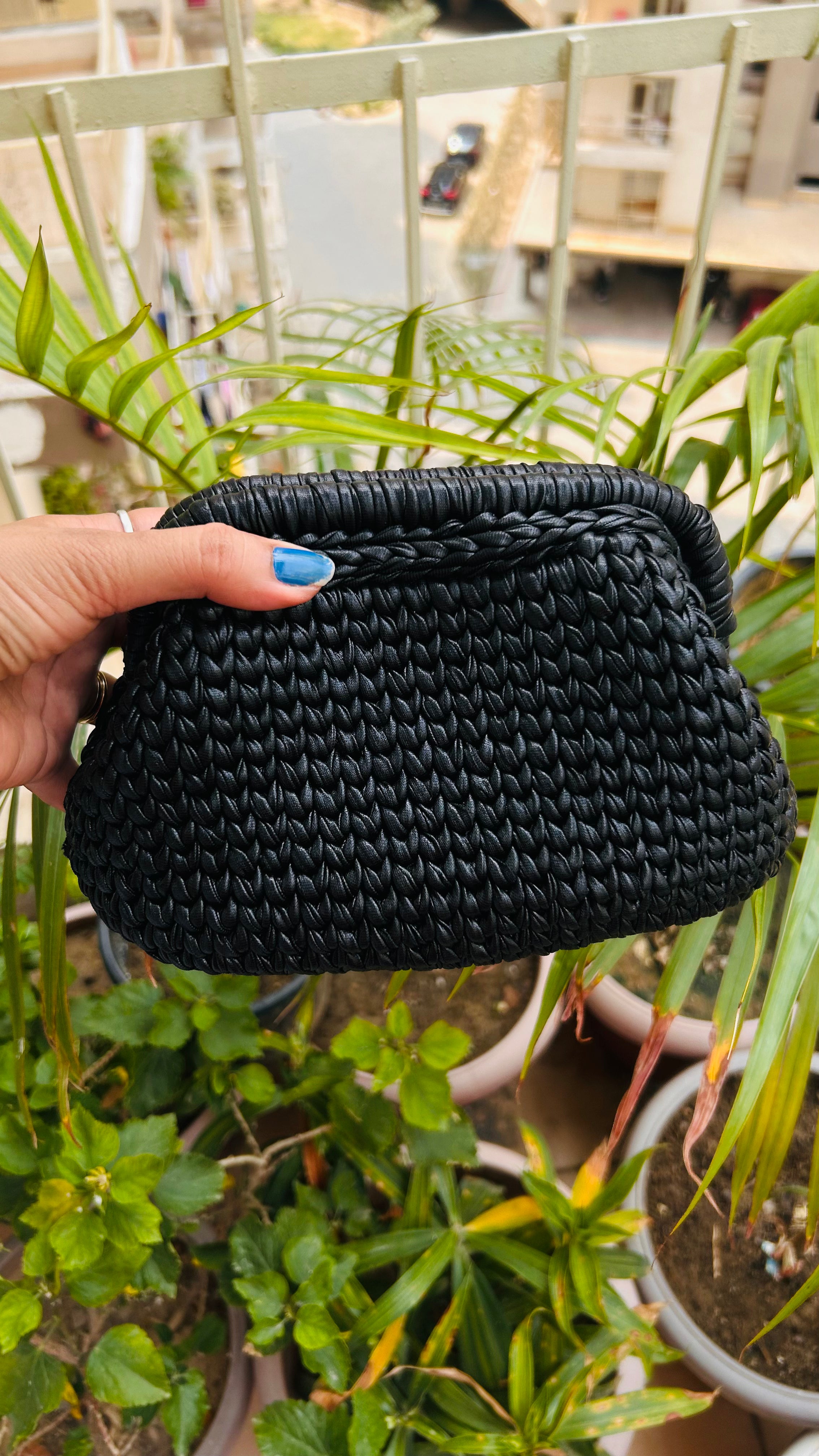 Black Metallic Clutch