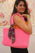 Handmade Pink Tote Bag