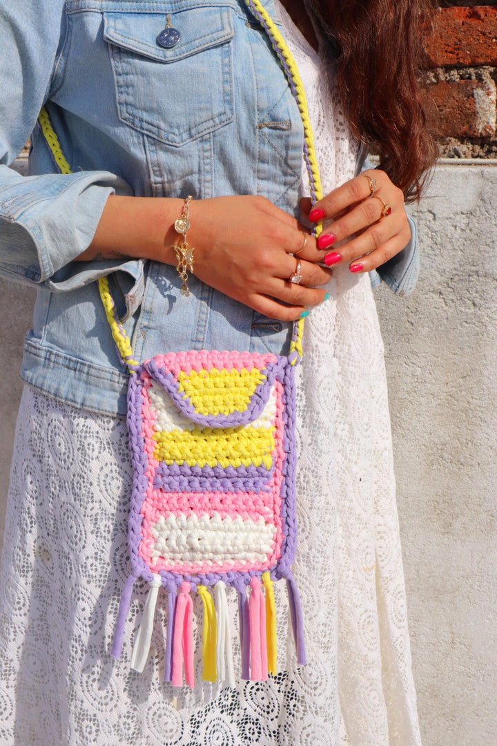 Pastel Multicolor Phone Sling