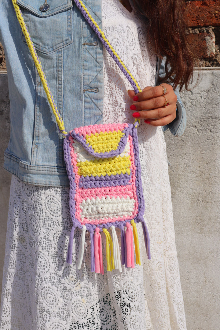 Pastel Multicolor Phone Sling