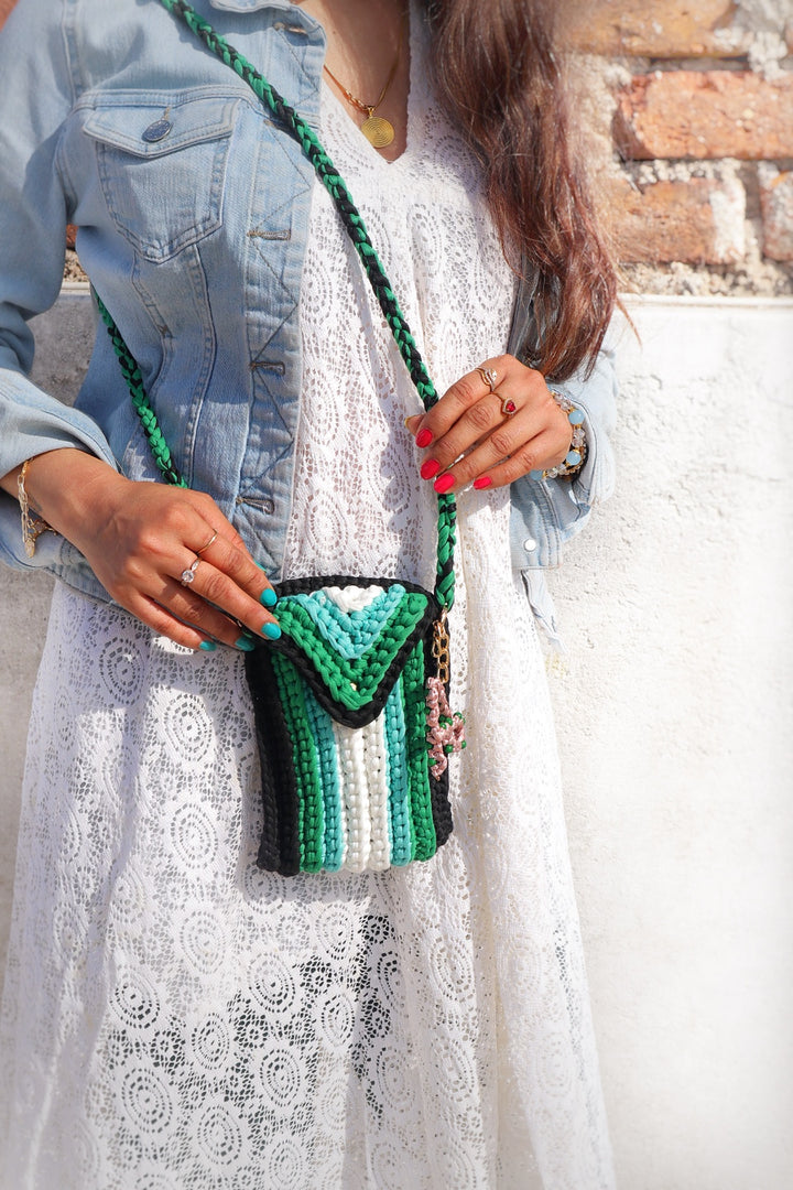 Emerald Wave Phone Sling With Initial