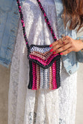 Glam Pop Metallic Yarn Phone Sling