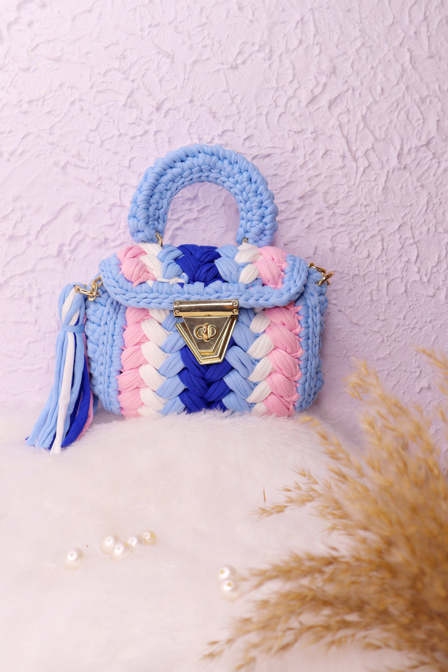 Multicolor Crotchet Bags