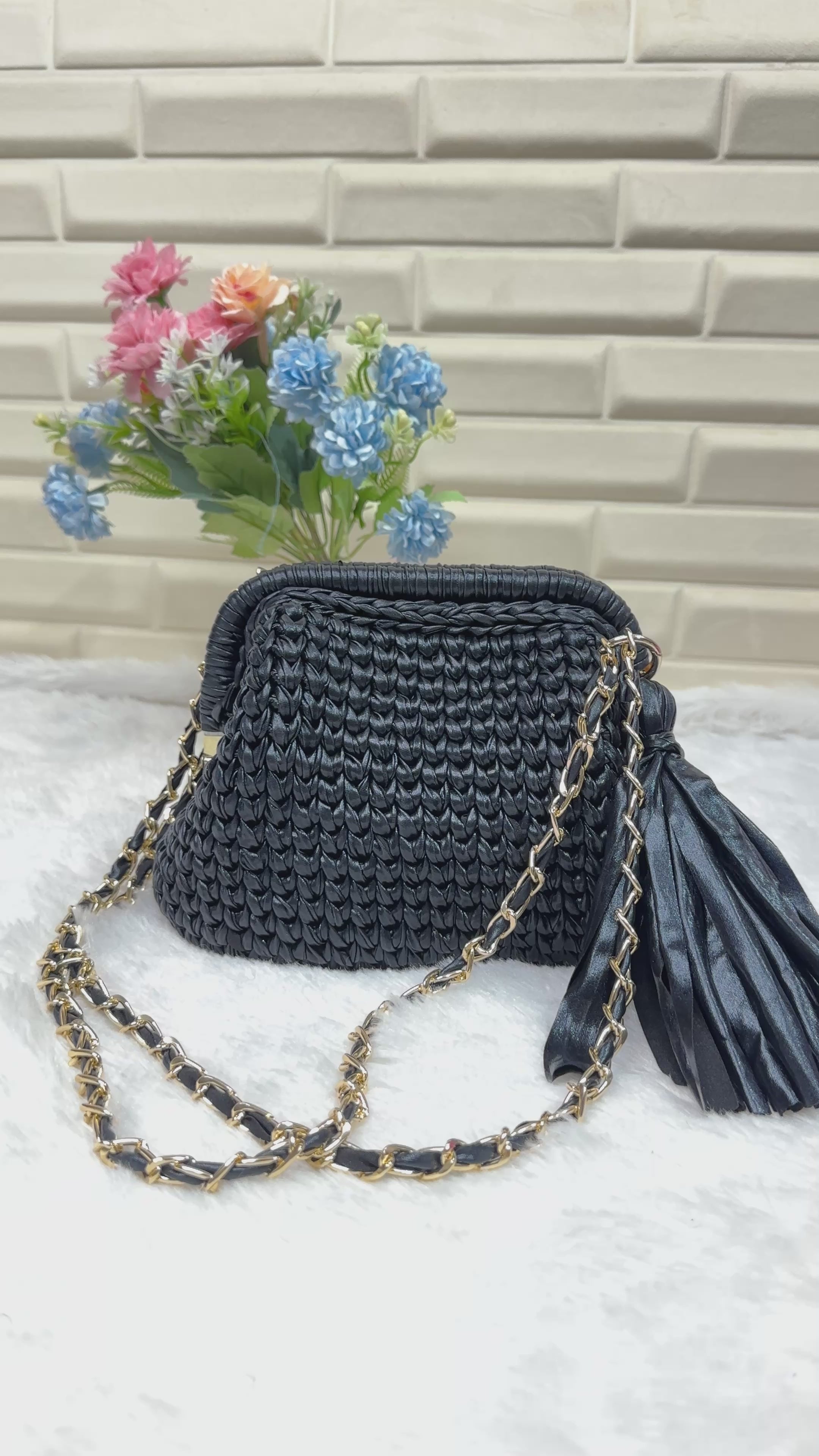 Black Metallic Clutch