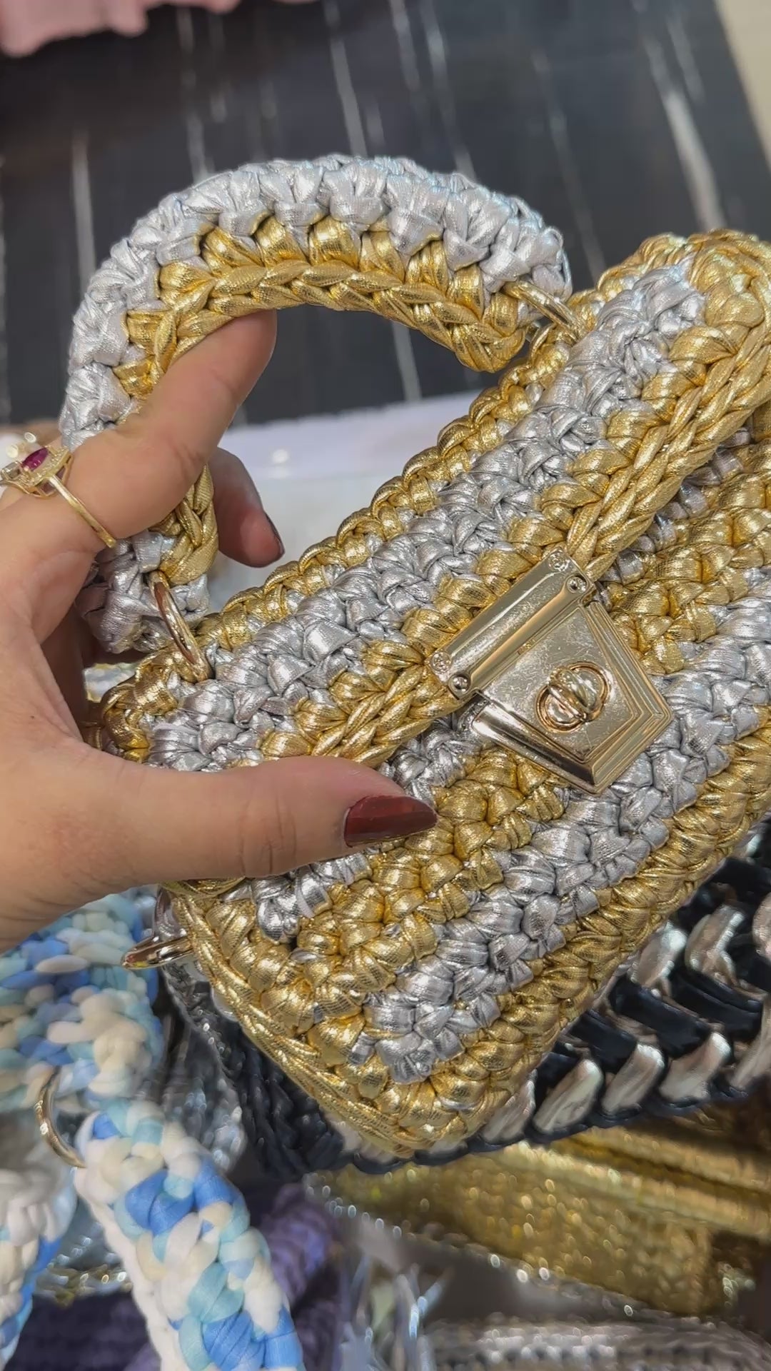 Phone Clutch and Shell Bag Combo