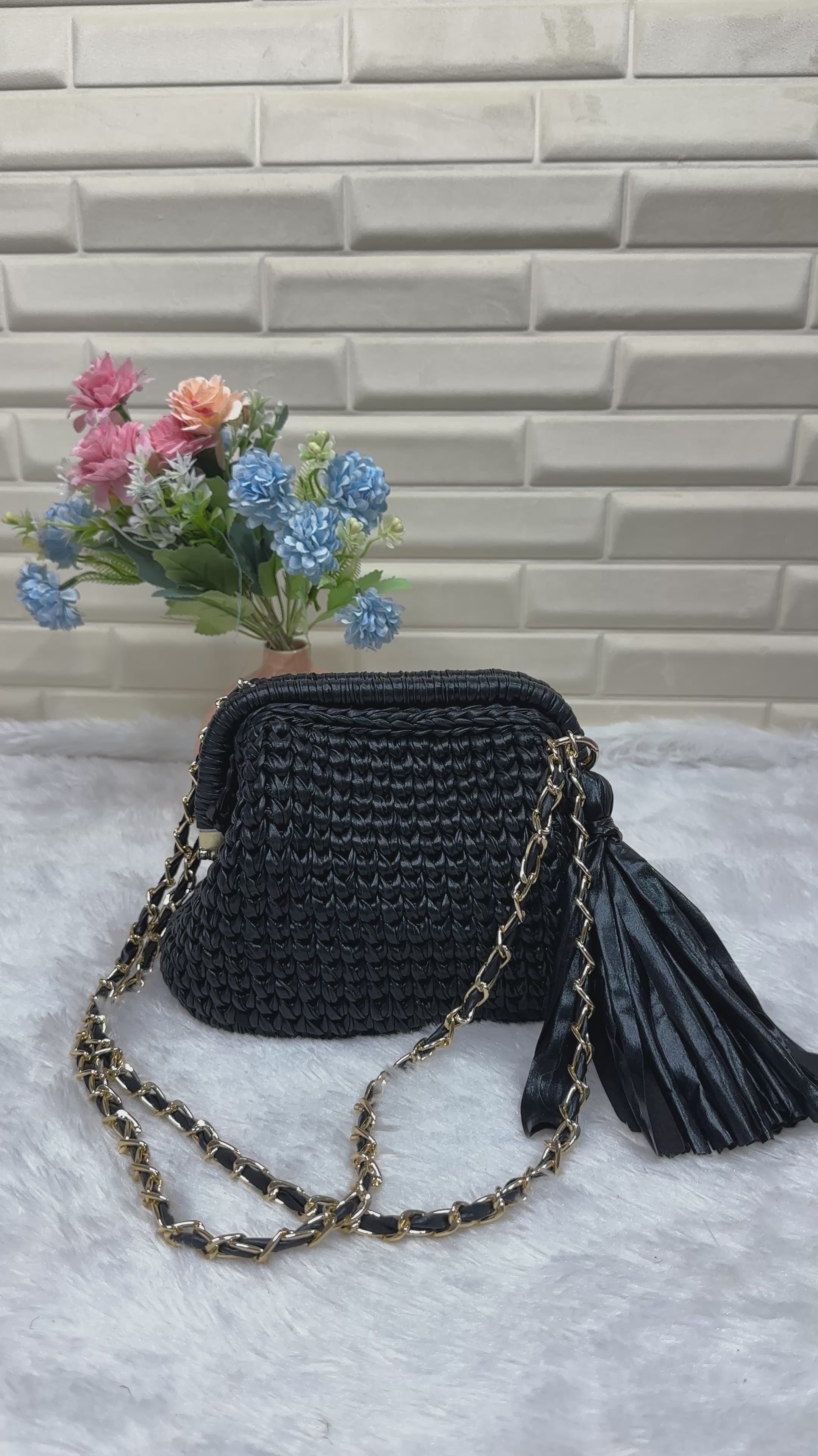 Black Metallic Clutch