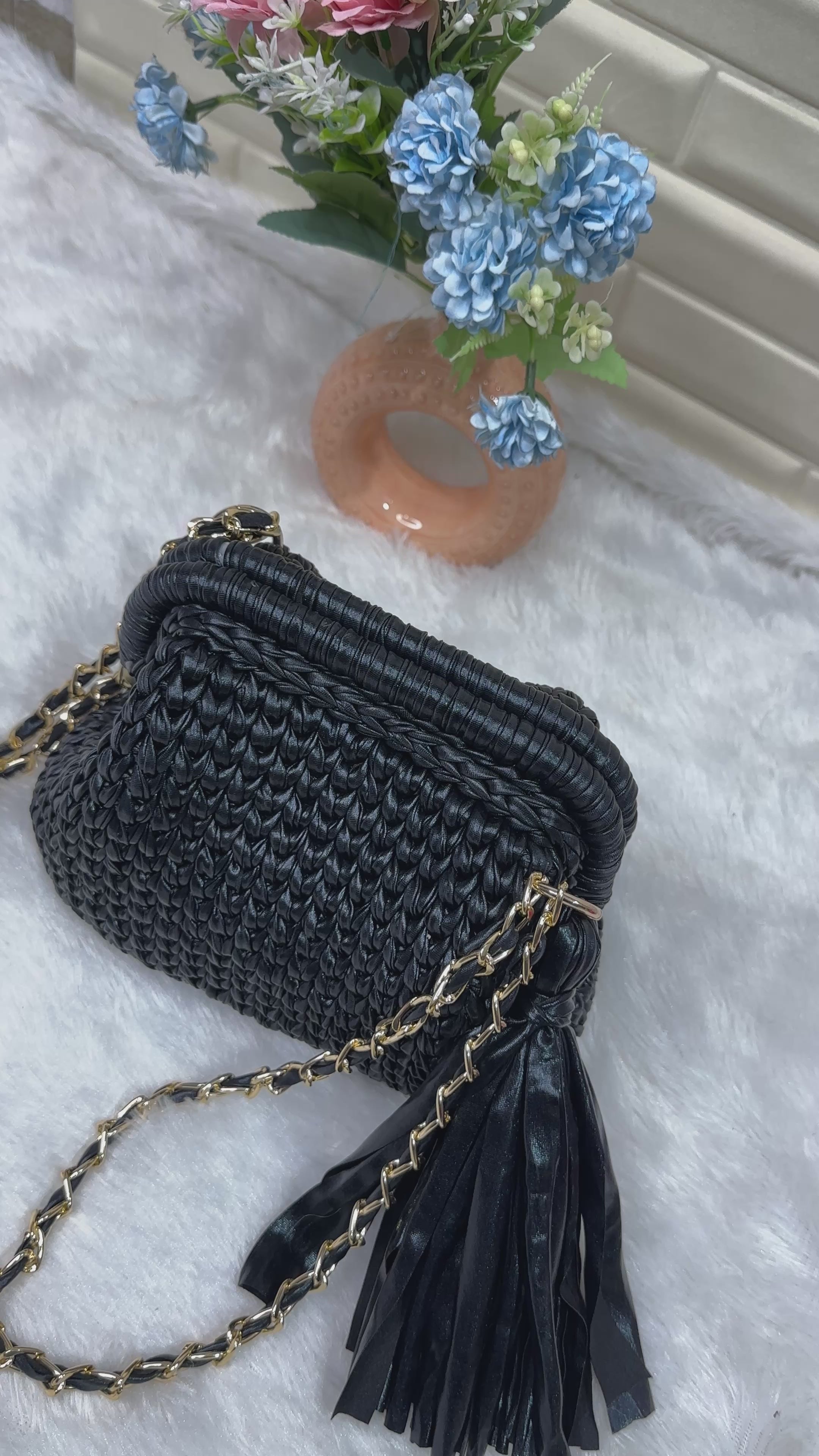 Black Metallic Clutch