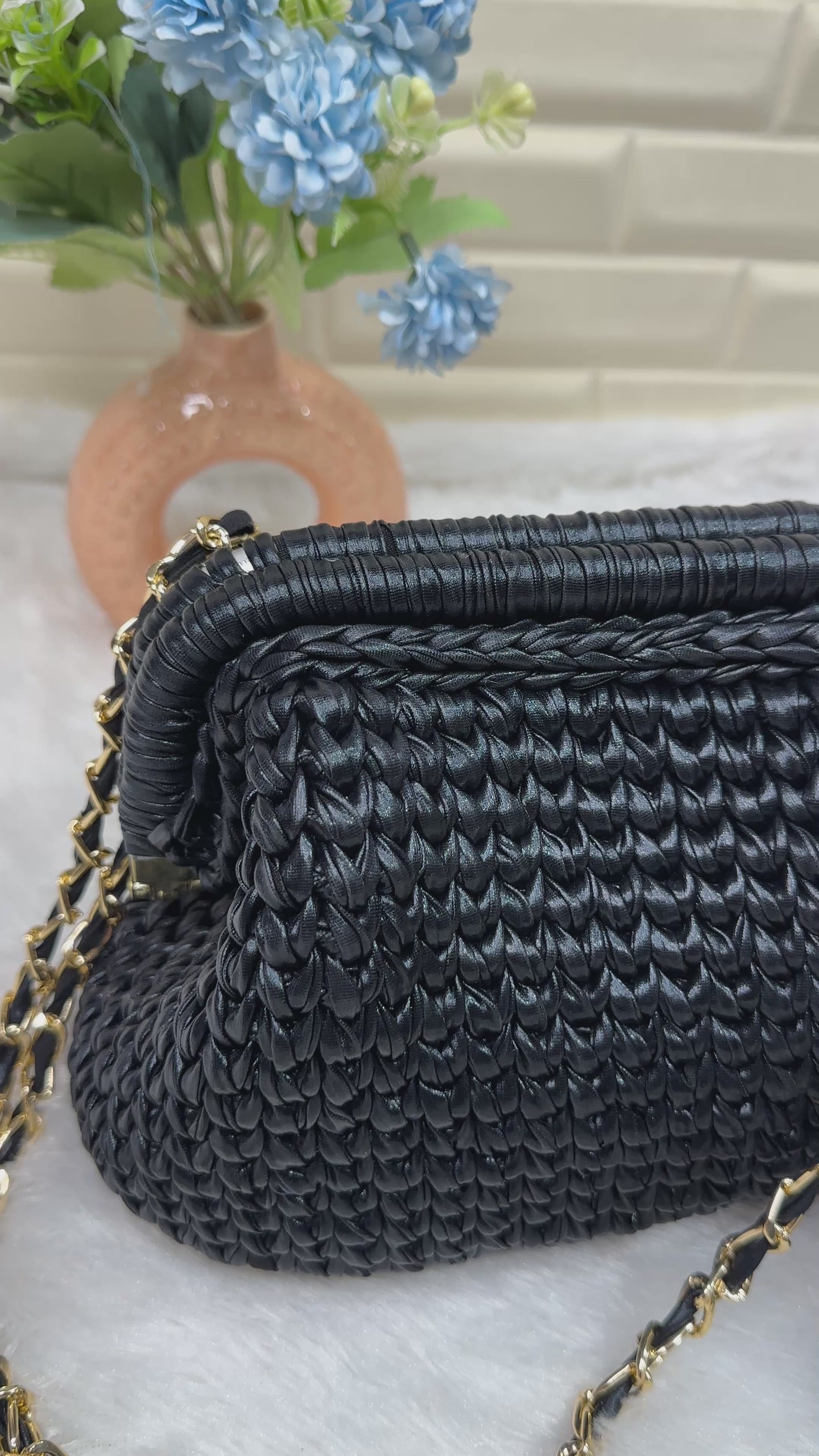Black Metallic Clutch